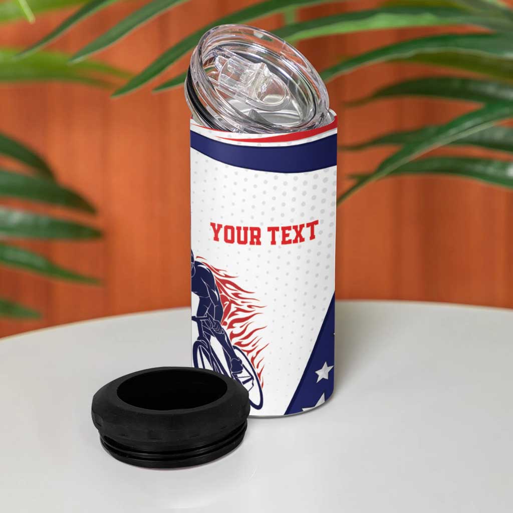 Personalized USA Cycling 4 in 1 Can Cooler Tumbler One For All Summer Sport LT9 - Wonder Print Shop