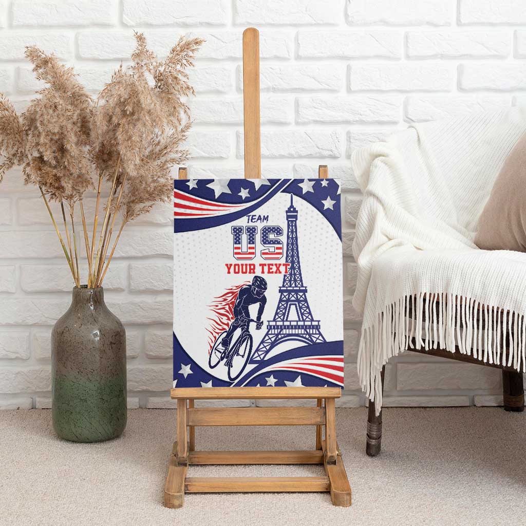 Personalized USA Cycling Canvas Wall Art One For All Summer Sport LT9 - Wonder Print Shop