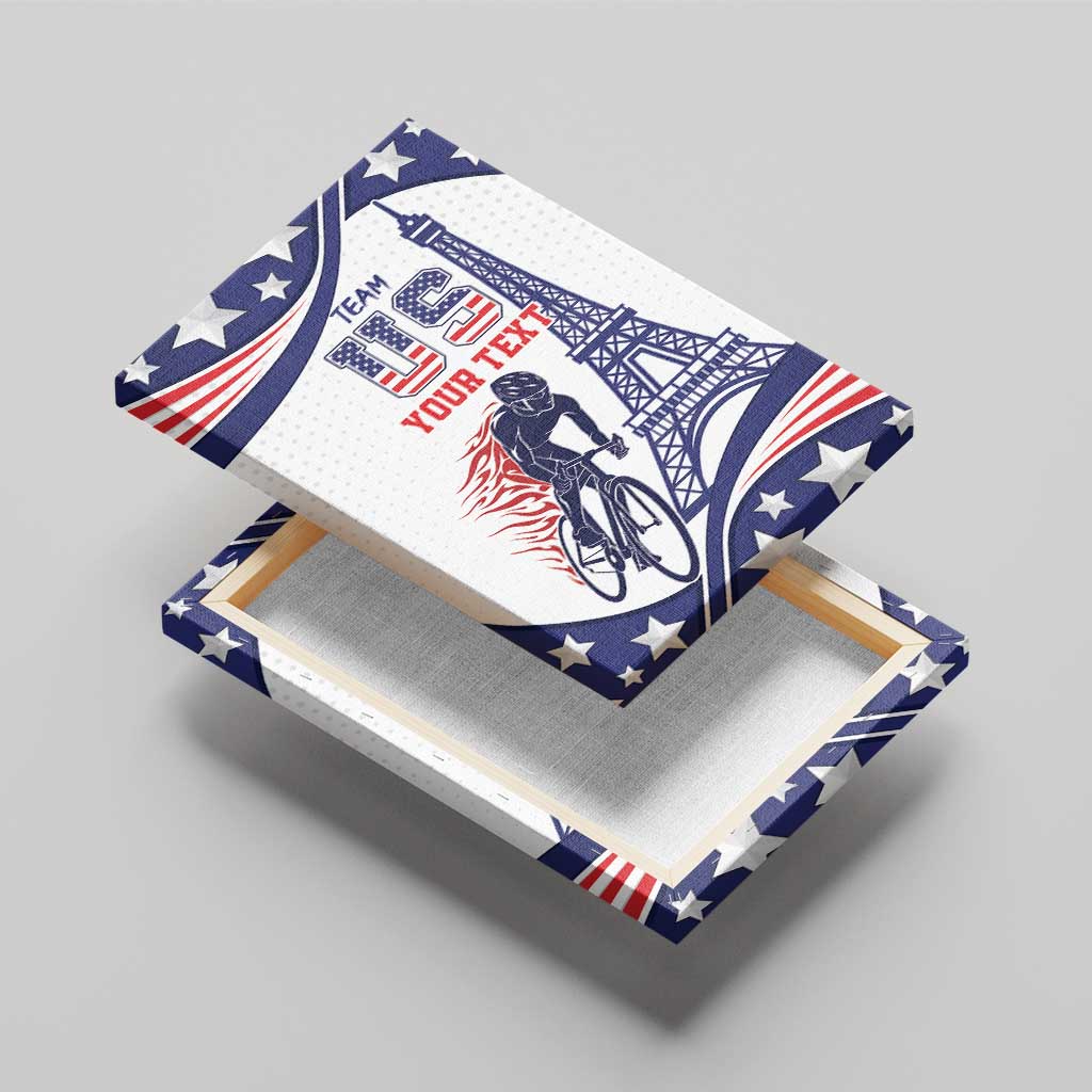 Personalized USA Cycling Canvas Wall Art One For All Summer Sport LT9 - Wonder Print Shop