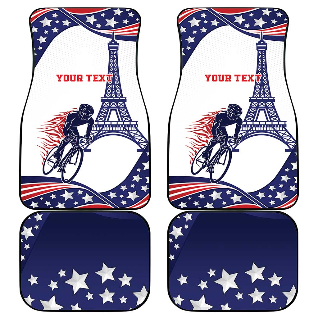 Personalized USA Cycling Car Mats One For All Summer Sport LT9 - Wonder Print Shop