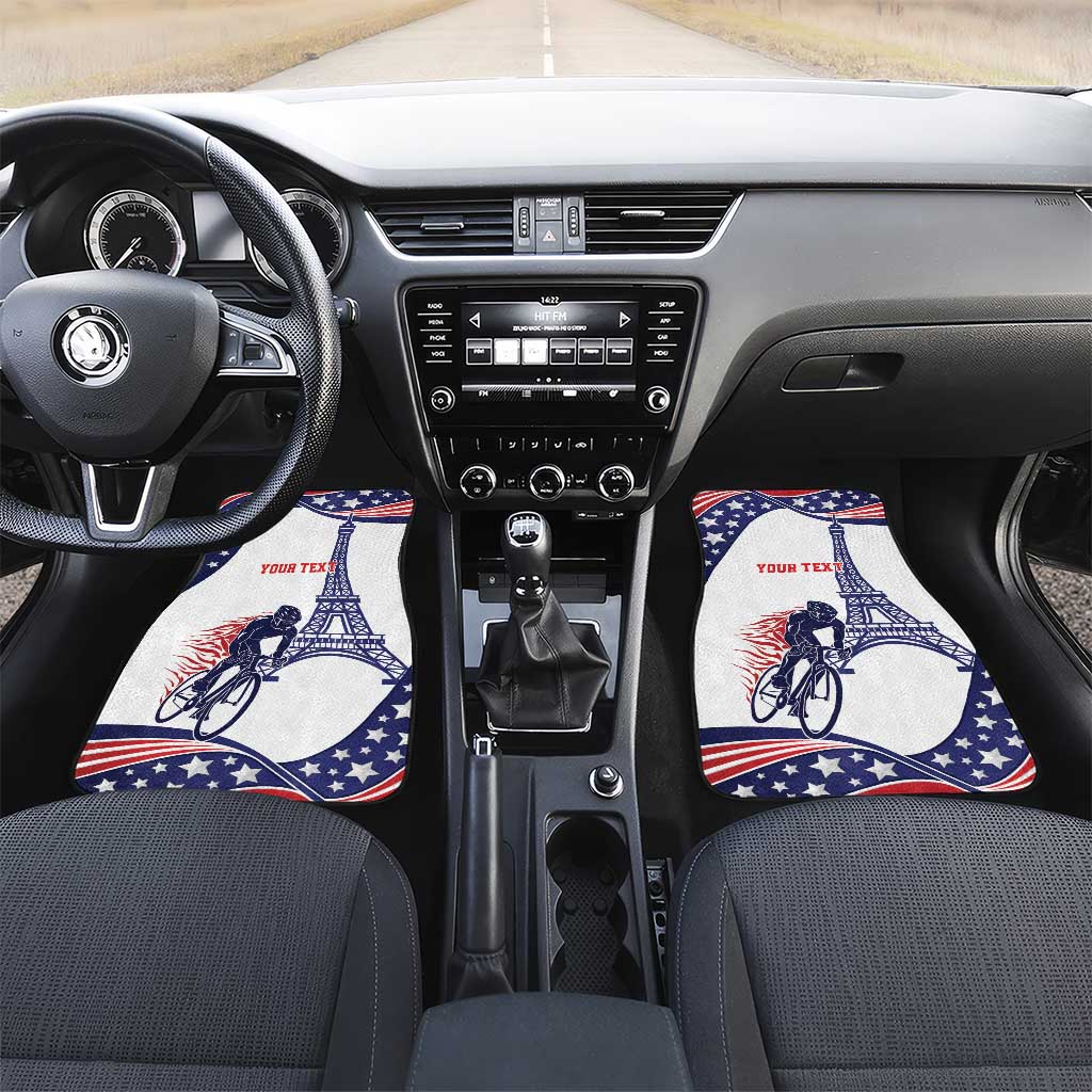 Personalized USA Cycling Car Mats One For All Summer Sport LT9 - Wonder Print Shop
