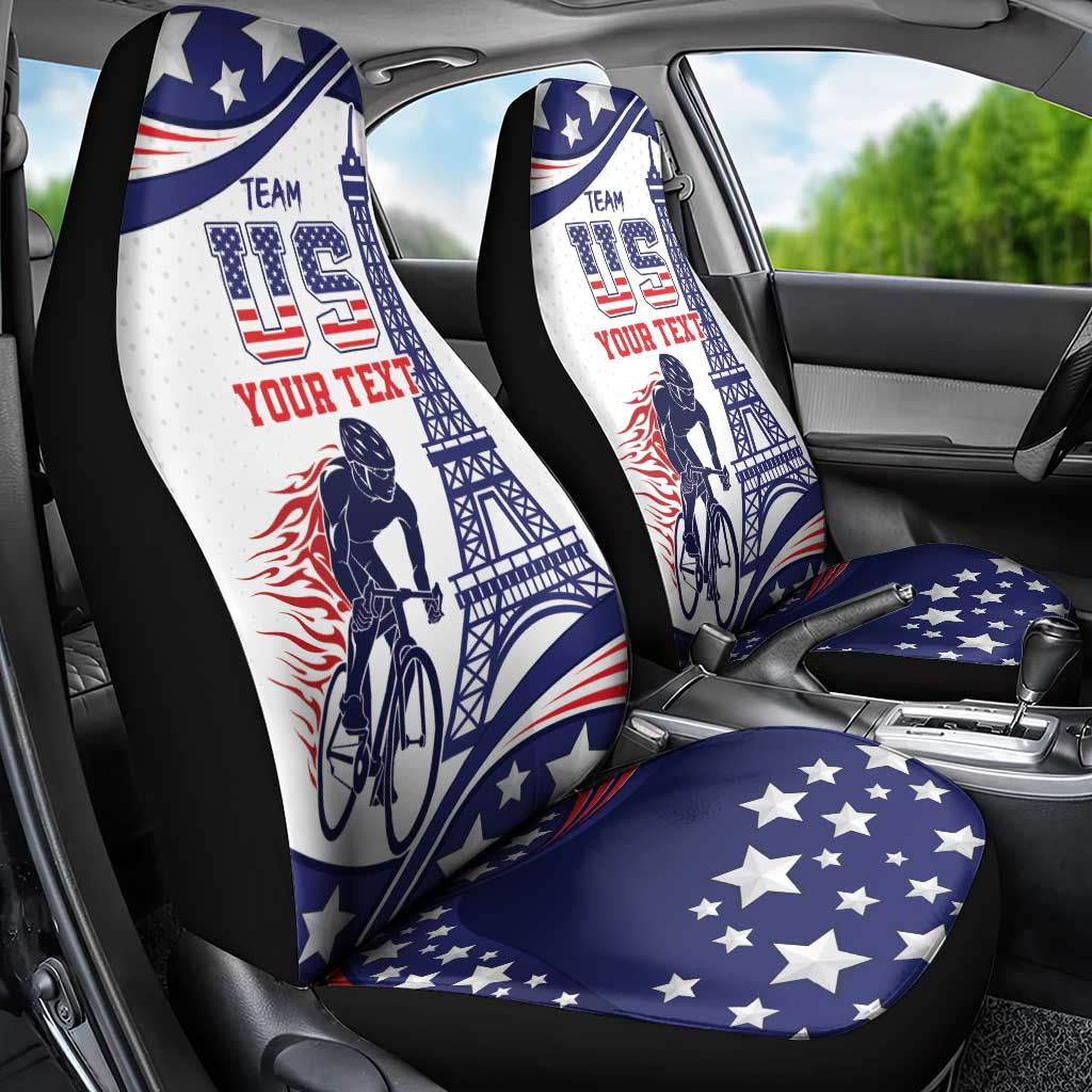 Personalized USA Cycling Car Seat Cover One For All Summer Sport LT9 - Wonder Print Shop