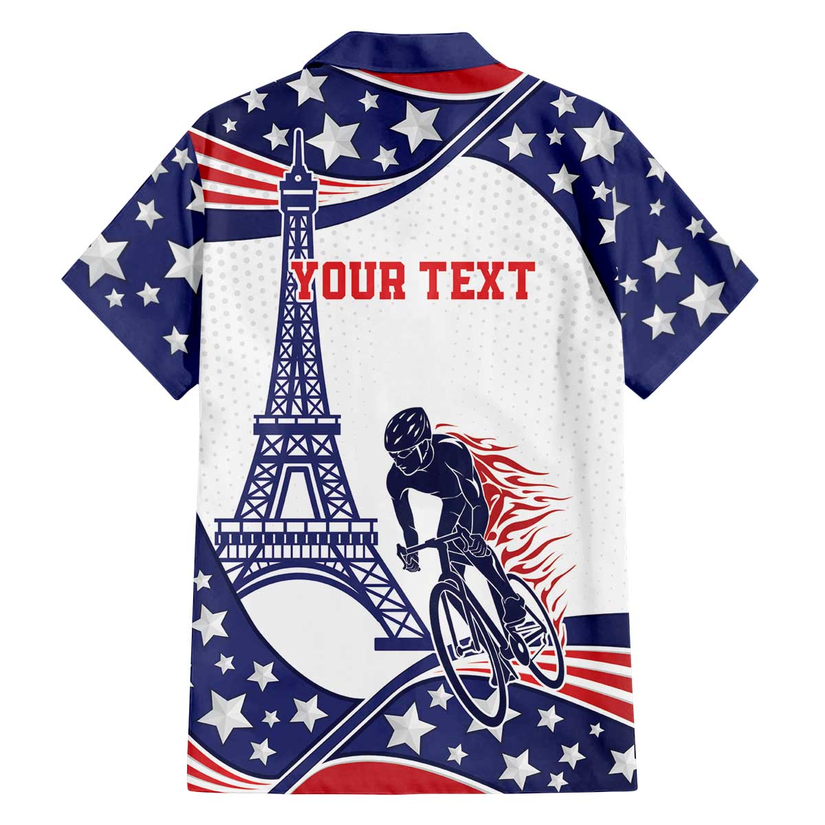 Personalized USA Cycling Family Matching Off The Shoulder Long Sleeve Dress and Hawaiian Shirt One For All Summer Sport - Wonder Print Shop