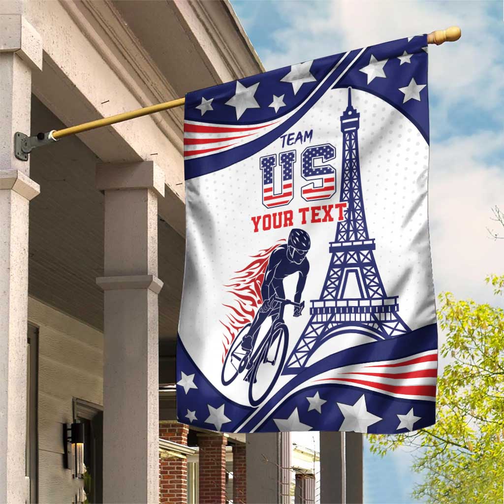 Personalized USA Cycling Garden Flag One For All Summer Sport - Wonder Print Shop