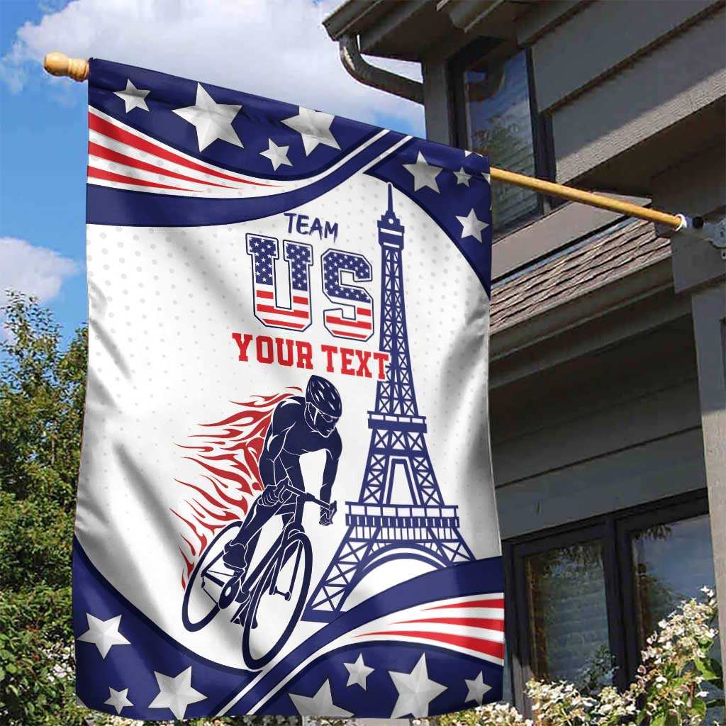 Personalized USA Cycling Garden Flag One For All Summer Sport - Wonder Print Shop
