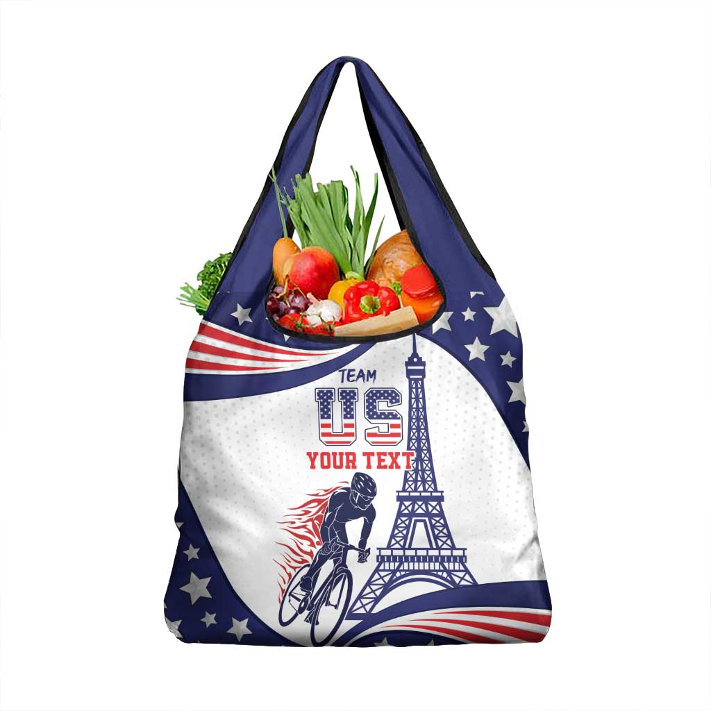 Personalized USA Cycling Grocery Bag One For All Summer Sport