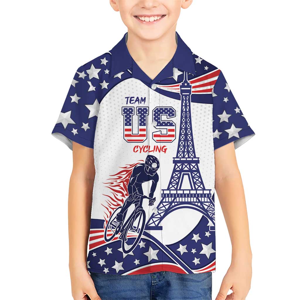 Personalized USA Cycling Hawaiian Shirt One For All Summer Sport - Wonder Print Shop