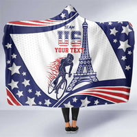 Personalized USA Cycling Hooded Blanket One For All Summer Sport