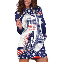 Personalized USA Cycling Hoodie Dress One For All Summer Sport - Wonder Print Shop
