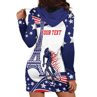 Personalized USA Cycling Hoodie Dress One For All Summer Sport - Wonder Print Shop
