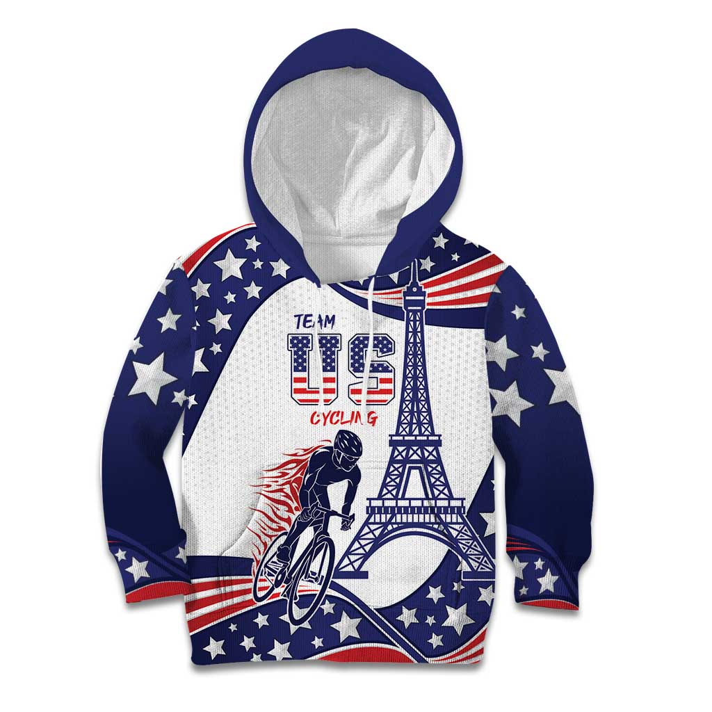 Personalized USA Cycling Kid Hoodie One For All Summer Sport - Wonder Print Shop
