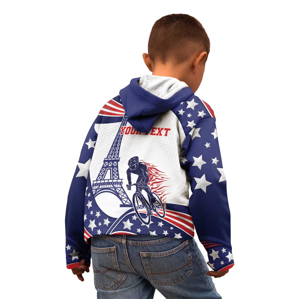 Personalized USA Cycling Kid Hoodie One For All Summer Sport - Wonder Print Shop