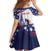Personalized USA Cycling Kid Short Sleeve Dress One For All Summer Sport - Wonder Print Shop