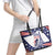 Personalized USA Cycling Leather Tote Bag One For All Summer Sport - Wonder Print Shop