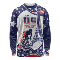 Personalized USA Cycling Long Sleeve Shirt One For All Summer Sport - Wonder Print Shop