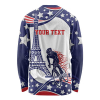 Personalized USA Cycling Long Sleeve Shirt One For All Summer Sport - Wonder Print Shop