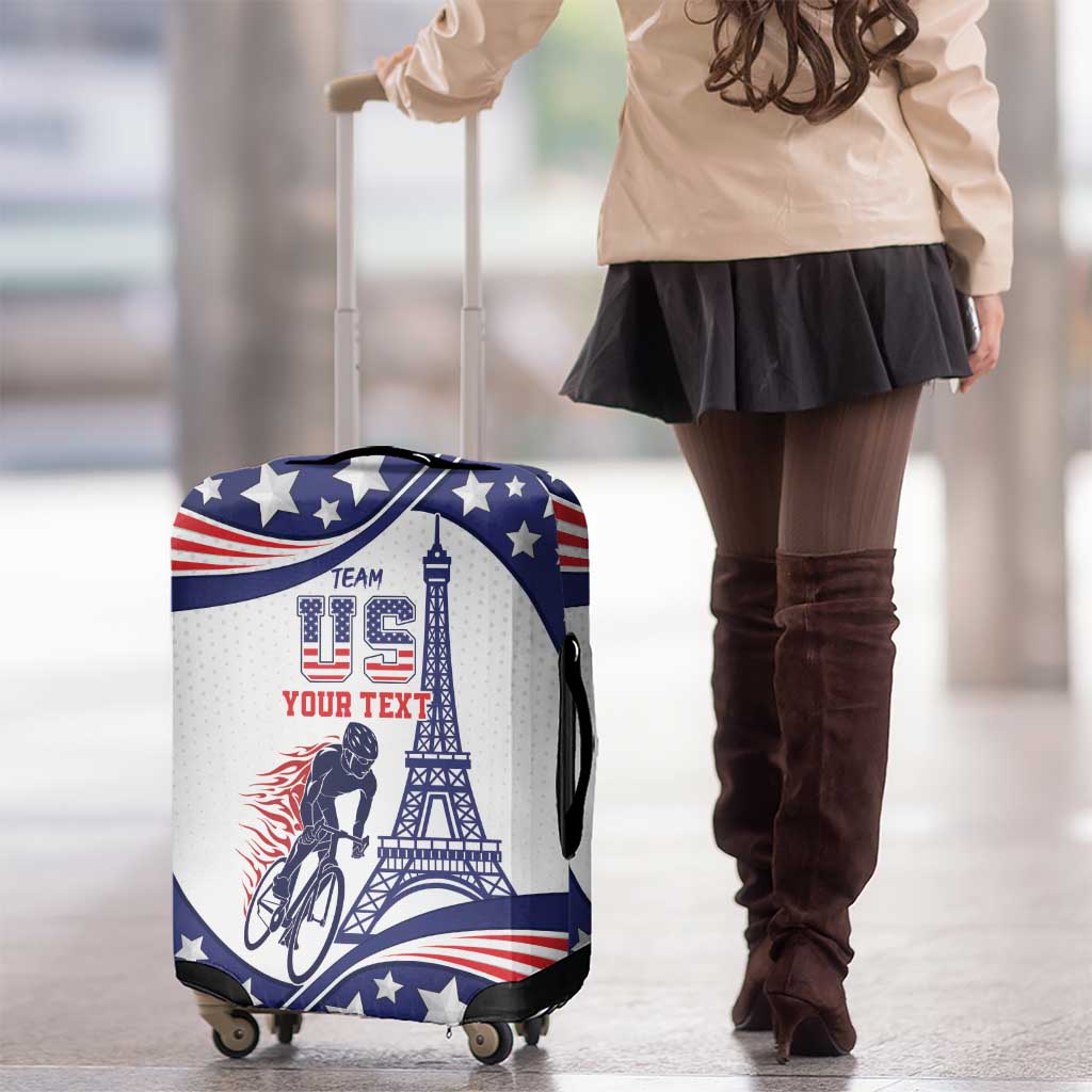 Personalized USA Cycling Luggage Cover One For All Summer Sport - Wonder Print Shop