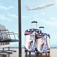 Personalized USA Cycling Luggage Cover One For All Summer Sport - Wonder Print Shop