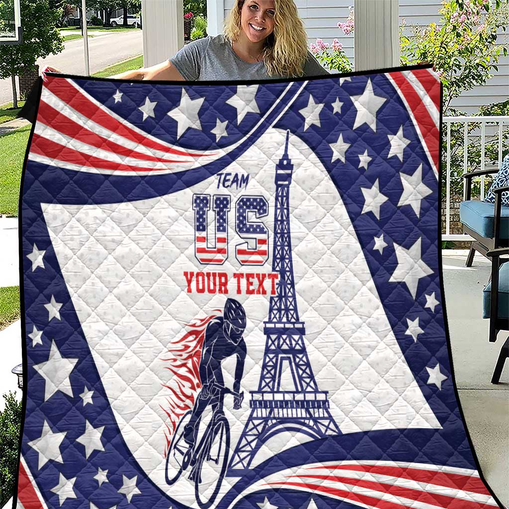 Personalized USA Cycling Quilt One For All Summer Sport - Wonder Print Shop