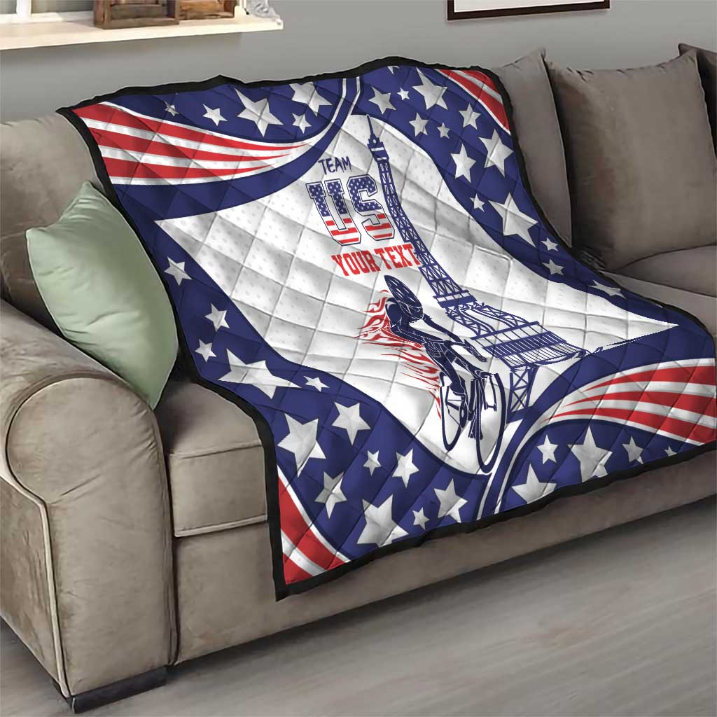 Personalized USA Cycling Quilt One For All Summer Sport - Wonder Print Shop