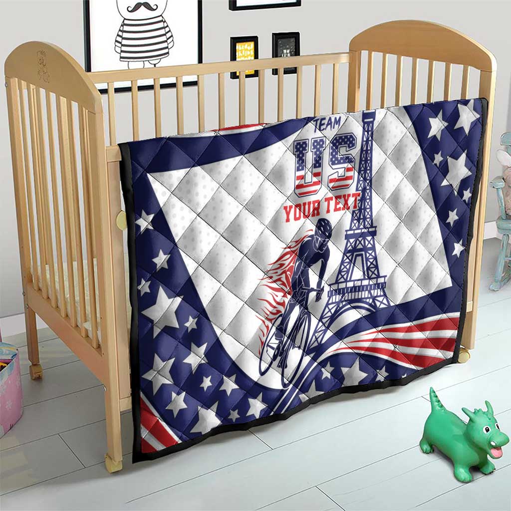 Personalized USA Cycling Quilt One For All Summer Sport - Wonder Print Shop