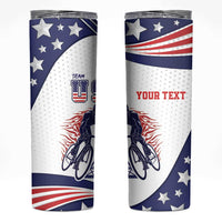 Personalized USA Cycling Skinny Tumbler One For All Summer Sport - Wonder Print Shop