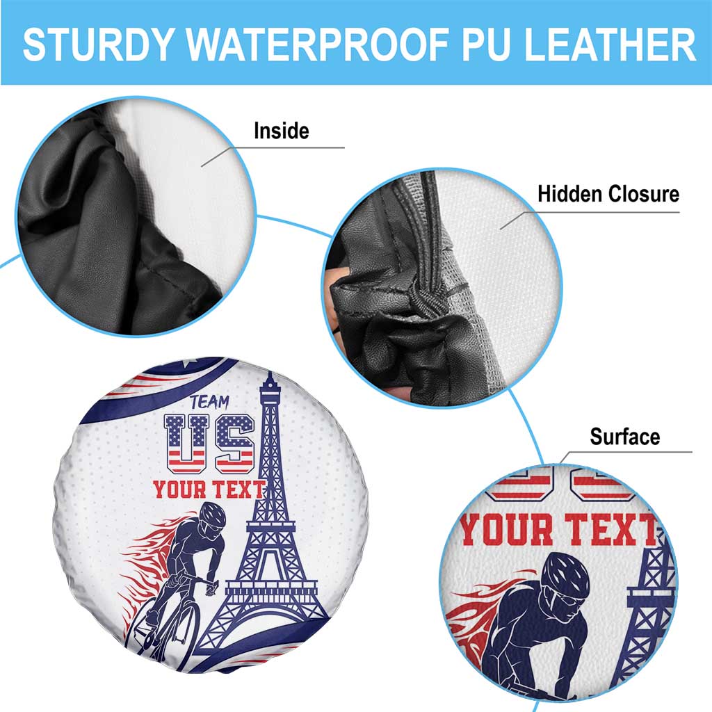 Personalized USA Cycling Spare Tire Cover One For All Summer Sport - Wonder Print Shop