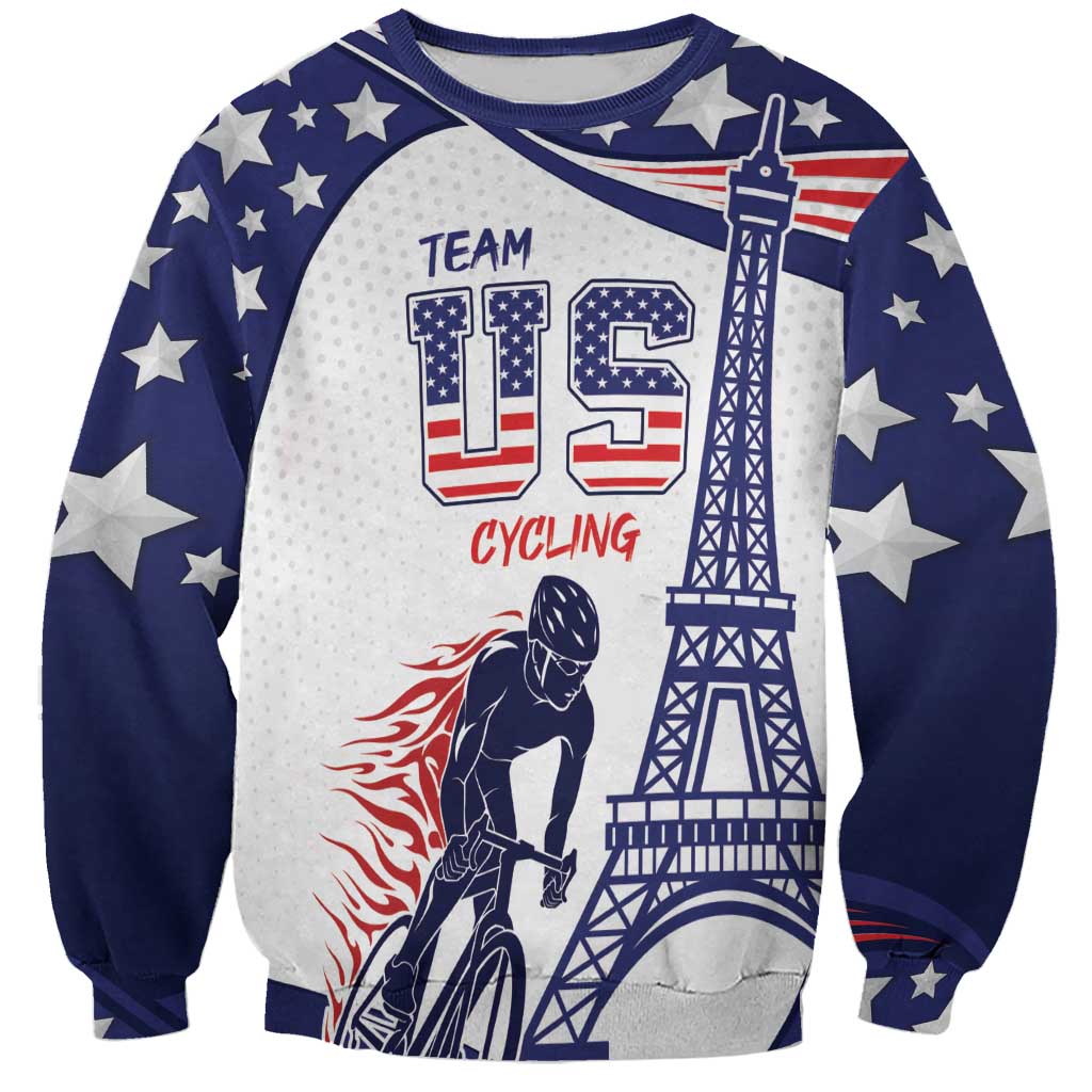 Personalized USA Cycling Sweatshirt One For All Summer Sport - Wonder Print Shop