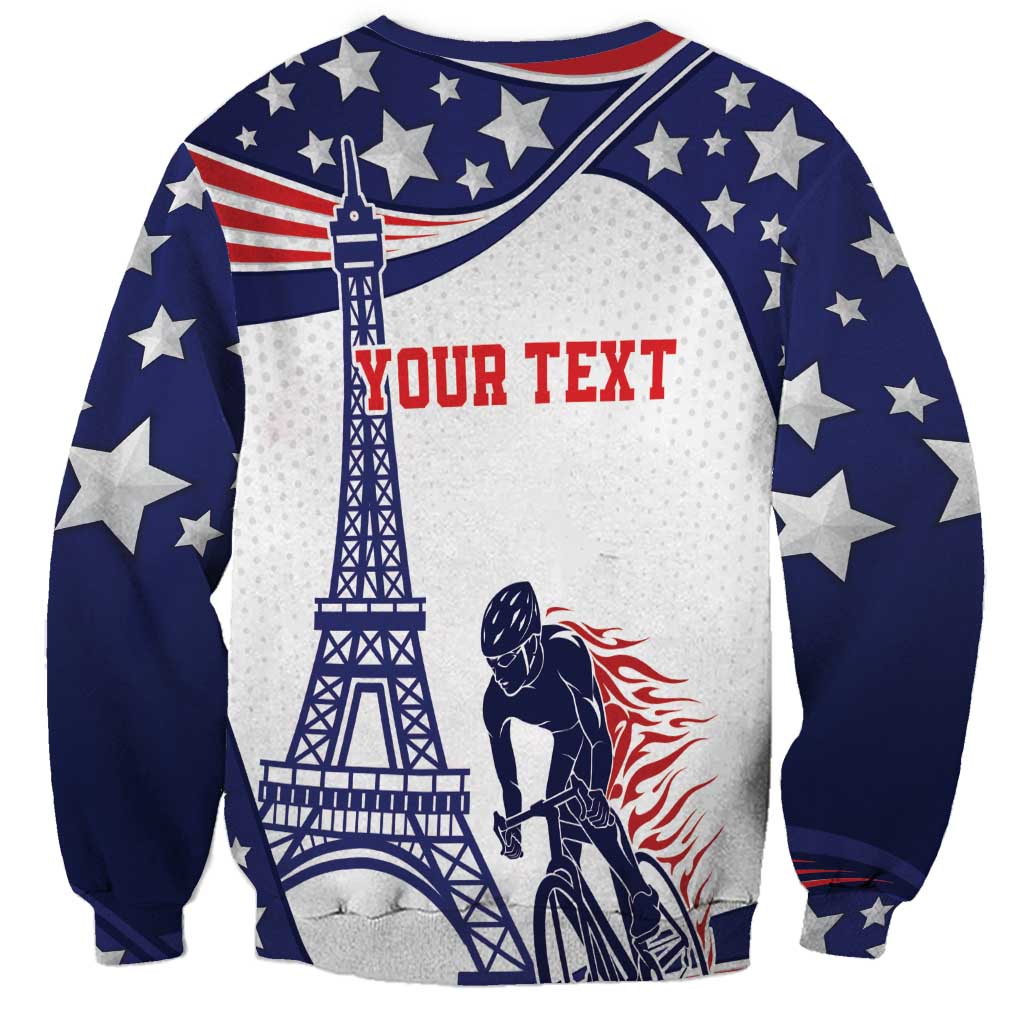 Personalized USA Cycling Sweatshirt One For All Summer Sport - Wonder Print Shop