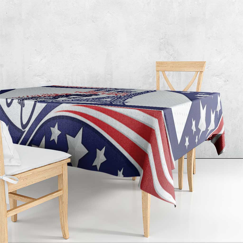 Personalized USA Cycling Tablecloth One For All Summer Sport - Wonder Print Shop