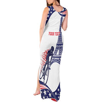 Personalized USA Cycling Tank Maxi Dress One For All Summer Sport - Wonder Print Shop