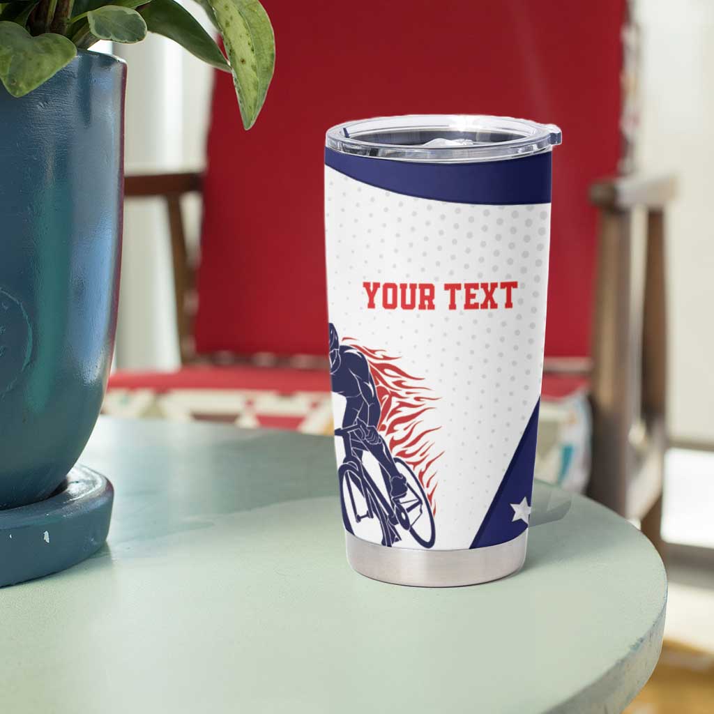 Personalized USA Cycling Tumbler Cup One For All Summer Sport - Wonder Print Shop