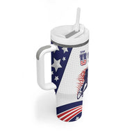 Personalized USA Cycling Tumbler With Handle One For All Summer Sport - Wonder Print Shop