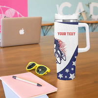 Personalized USA Cycling Tumbler With Handle One For All Summer Sport - Wonder Print Shop