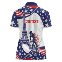 Personalized USA Cycling Women Polo Shirt One For All Summer Sport - Wonder Print Shop