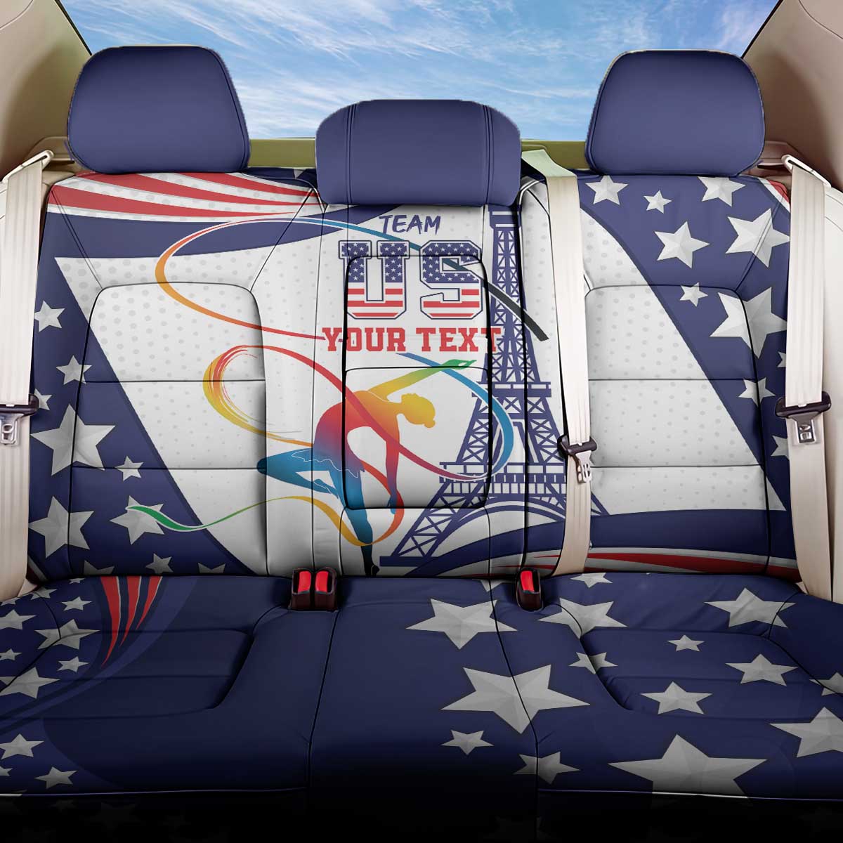 Personalized USA Gymnastics Back Car Seat Cover One For All Summer Sport LT9 - Wonder Print Shop