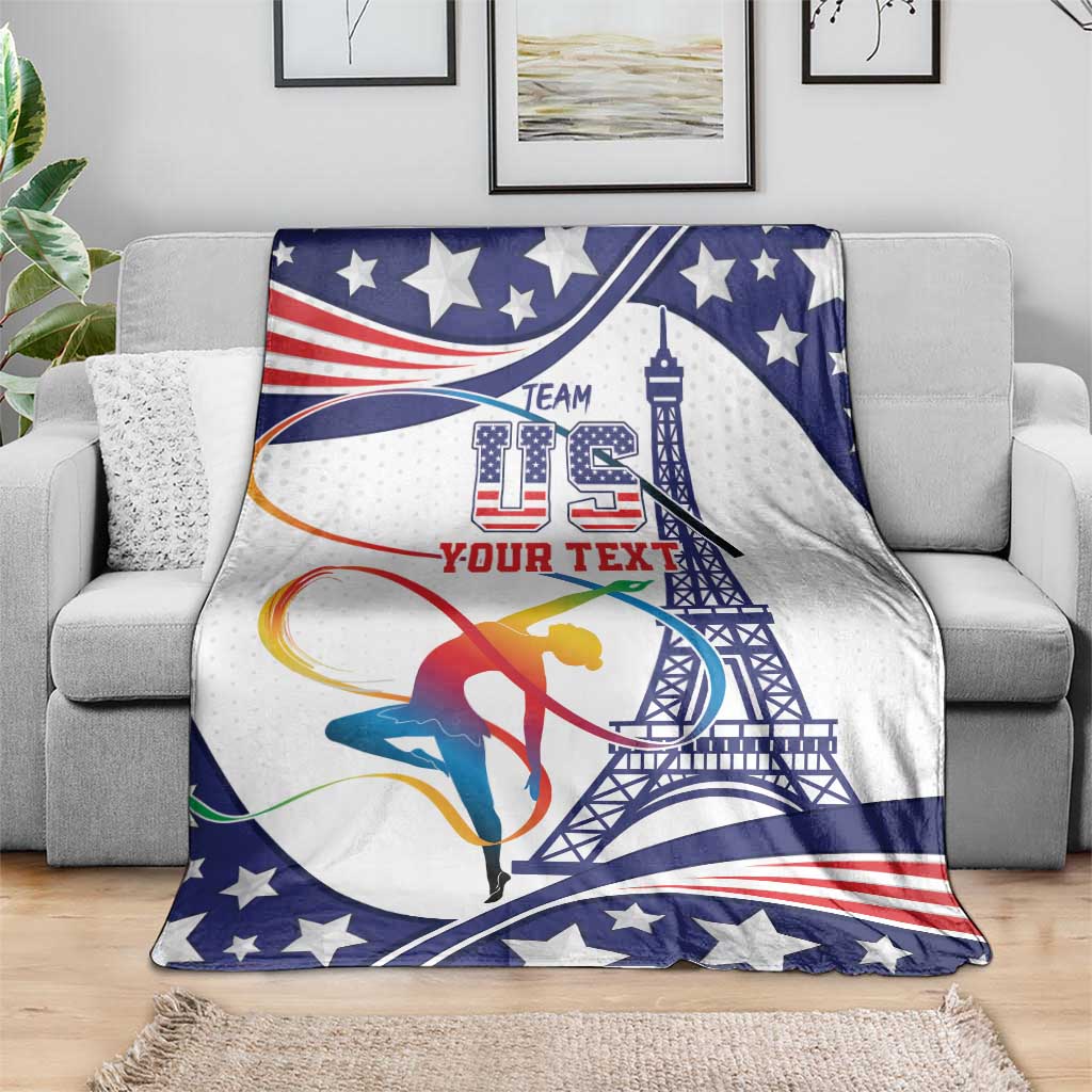 Personalized USA Gymnastics Blanket One For All Summer Sport