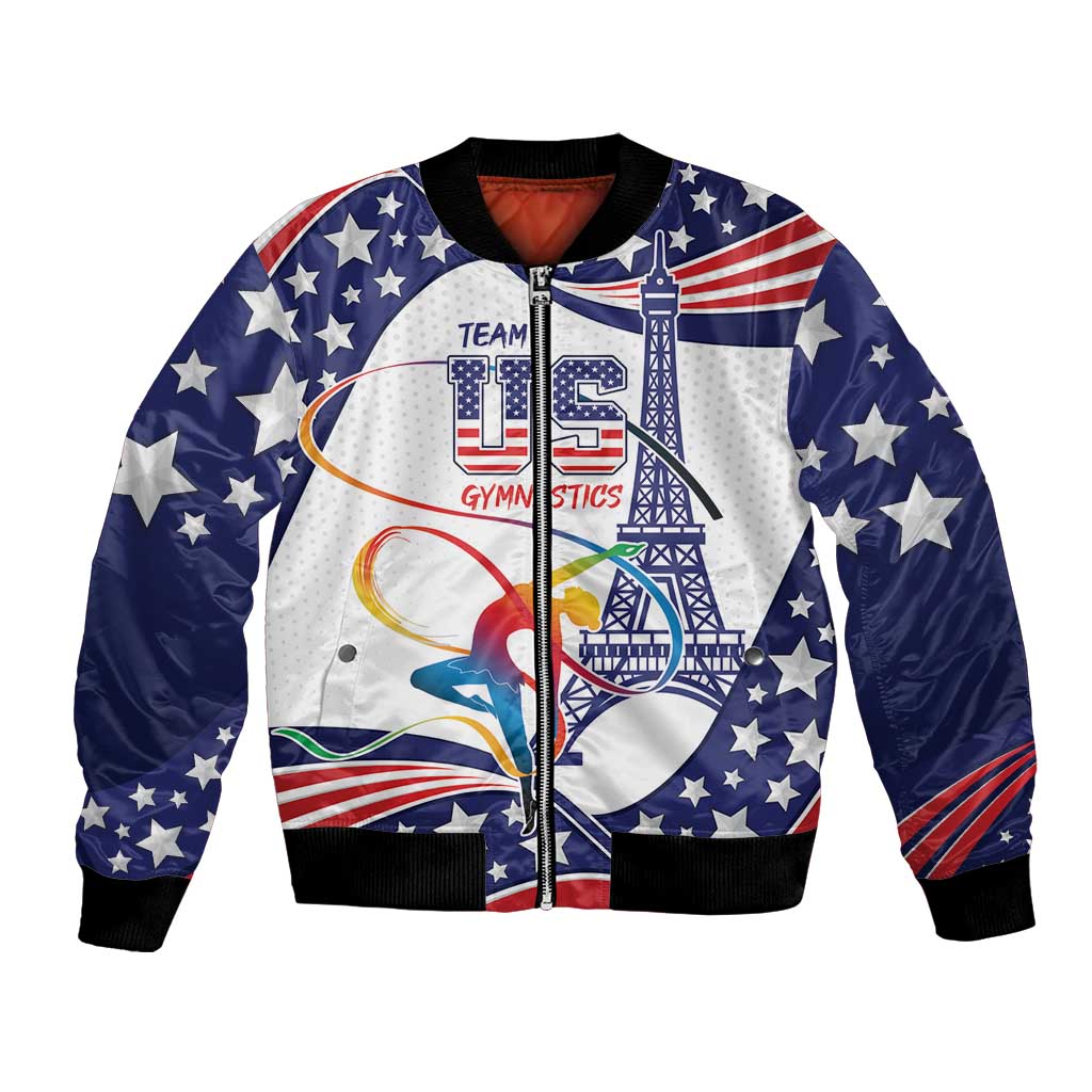 Personalized USA Gymnastics Bomber Jacket One For All Summer Sport LT9 - Wonder Print Shop