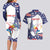 Personalized USA Gymnastics Couples Matching Long Sleeve Bodycon Dress and Hawaiian Shirt One For All Summer Sport LT9 - Wonder Print Shop