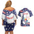 Personalized USA Gymnastics Couples Matching Off Shoulder Short Dress and Hawaiian Shirt One For All Summer Sport LT9 - Wonder Print Shop