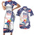 Personalized USA Gymnastics Couples Matching Short Sleeve Bodycon Dress and Hawaiian Shirt One For All Summer Sport LT9 - Wonder Print Shop