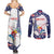 Personalized USA Gymnastics Couples Matching Summer Maxi Dress and Long Sleeve Button Shirt One For All Summer Sport LT9 - Wonder Print Shop