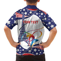 Personalized USA Gymnastics Family Matching Long Sleeve Bodycon Dress and Hawaiian Shirt One For All Summer Sport LT9 - Wonder Print Shop