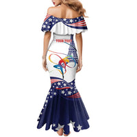 Personalized USA Gymnastics Family Matching Mermaid Dress and Hawaiian Shirt One For All Summer Sport LT9 - Wonder Print Shop