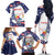 Personalized USA Gymnastics Family Matching Off The Shoulder Long Sleeve Dress and Hawaiian Shirt One For All Summer Sport - Wonder Print Shop