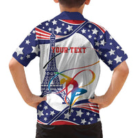 Personalized USA Gymnastics Family Matching Off Shoulder Short Dress and Hawaiian Shirt One For All Summer Sport LT9 - Wonder Print Shop