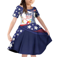 Personalized USA Gymnastics Family Matching Off Shoulder Short Dress and Hawaiian Shirt One For All Summer Sport LT9 - Wonder Print Shop