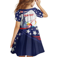 Personalized USA Gymnastics Family Matching Off Shoulder Short Dress and Hawaiian Shirt One For All Summer Sport LT9 - Wonder Print Shop
