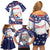Personalized USA Gymnastics Family Matching Off Shoulder Short Dress and Hawaiian Shirt One For All Summer Sport LT9 - Wonder Print Shop