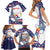 Personalized USA Gymnastics Family Matching Short Sleeve Bodycon Dress and Hawaiian Shirt One For All Summer Sport - Wonder Print Shop